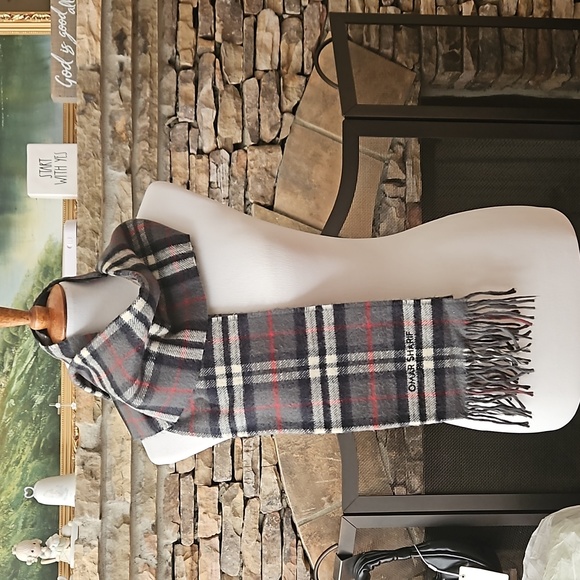 Vintage Omar sharif Paris scarf Wool Blend Men's Scarf - Picture 1 of 5